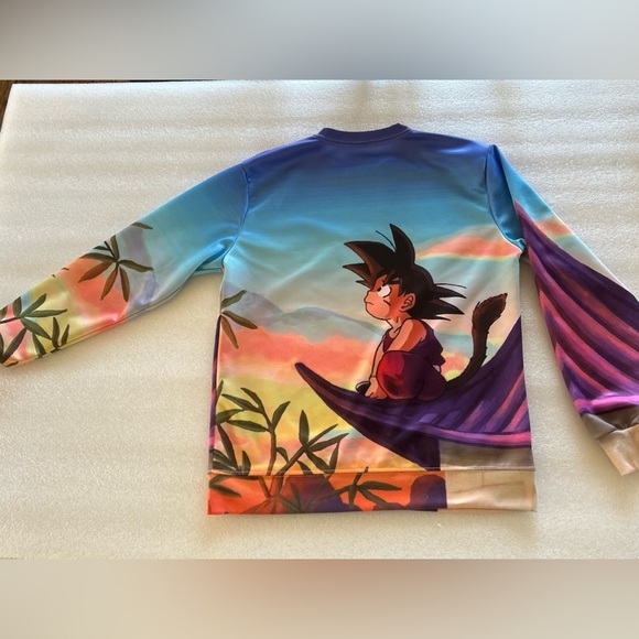 DragonBall Z-Goku-Mens Crewneck Pullover-Sweatshrt-Double Sided-Video Game-Anime - Picture 11 of 14